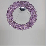 Люстра кргулая из фиолетового хрустального камня Purple Diamond варинант исполнения - 1 | Loft Concept во Владивостоке