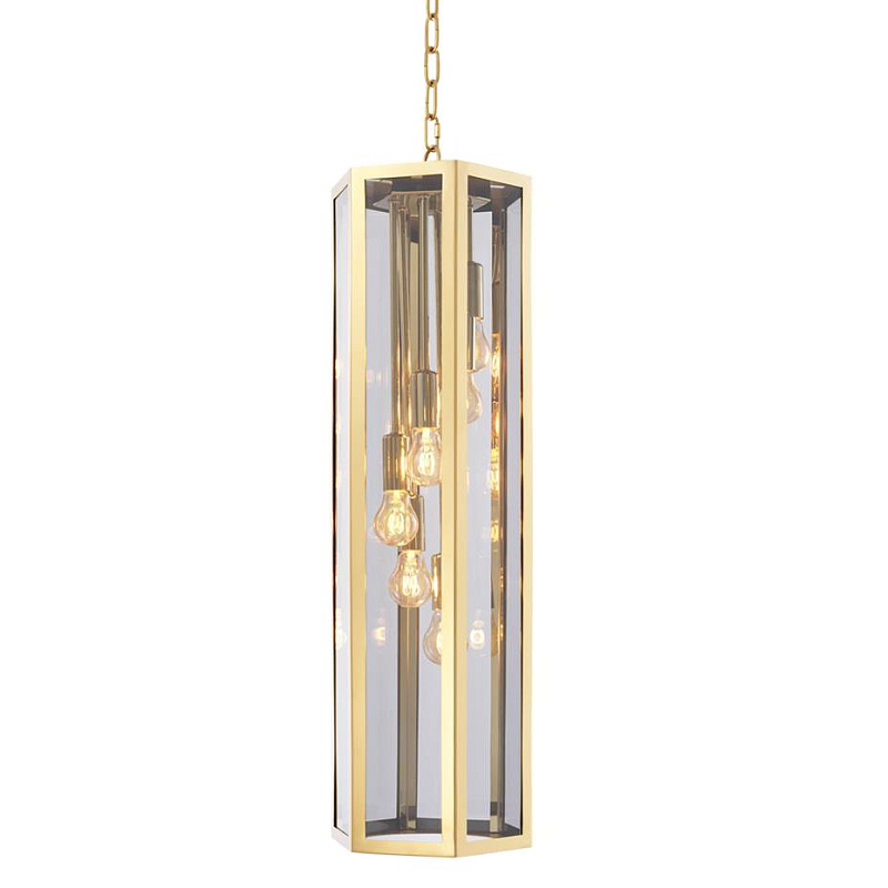 Люстра Chandelier Rondoni Золотой Дымчатый (Smoke) Люстра Chandelier Rondoni Золотой Дымчатый (Smoke) во Владивостоке | Loft Concept