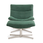 Кресло вращающееся с подставкой для ног зеленое Verdante варинант исполнения - 2 | Loft Concept во Владивостоке