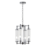 Люстра 4-мя прозрачными цилиндрическими плафонами Jeanette варинант исполнения - 3 | Loft Concept во Владивостоке