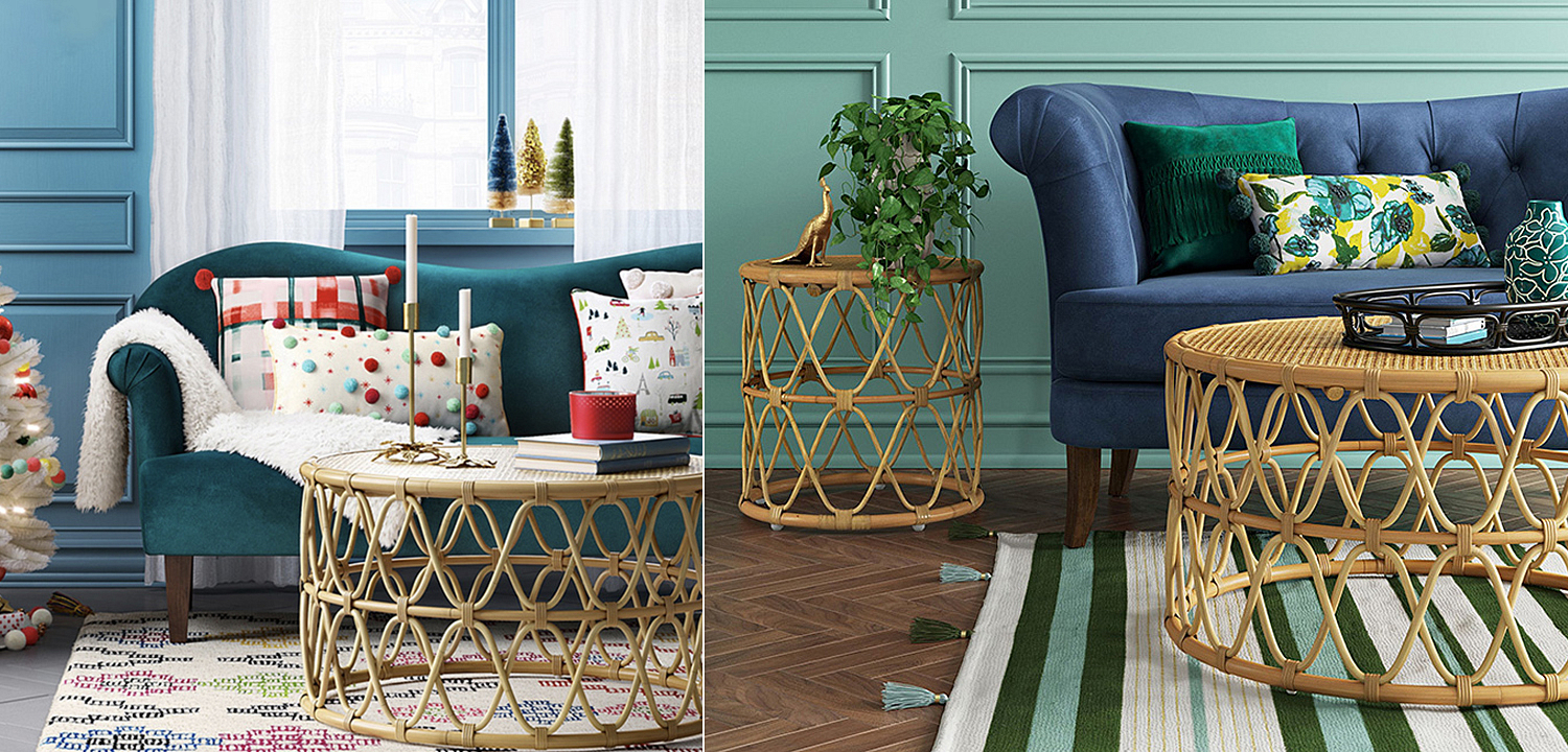 Кофейный стол Lotta Wicker Coffee Table Кофейный стол Lotta Wicker Coffee Table - Loft-Concept во Владивостоке