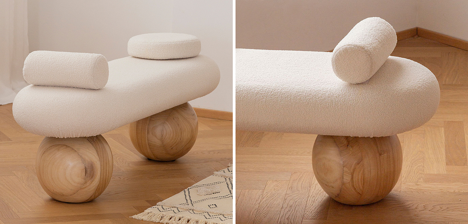 Банкетка Jemima Wooden Forms Bench Банкетка Jemima Wooden Forms Bench - Loft-Concept во Владивостоке
