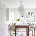 Люстра белая с несколькими ярусами деревянных палочек Bright Wooden Chandelier варинант исполнения - 7 | Loft Concept во Владивостоке