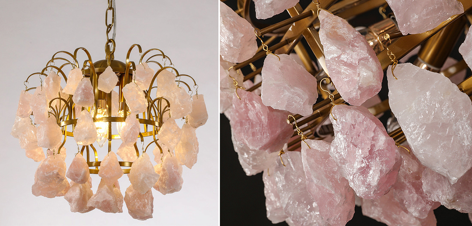 Hardis Pink stone Chandelier 30 Hardis Pink stone Chandelier 30 - Loft-Concept во Владивостоке