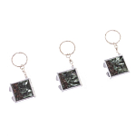 Зеркало брелок складное двухстороннее из натурального камня Серафинит Stone Mirrors варинант исполнения - 8 | Loft Concept во Владивостоке