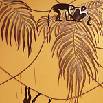 Обои с вышивкой ручной работы Étienne Original colourway on wool sateen варинант исполнения - 1 | Loft Concept во Владивостоке