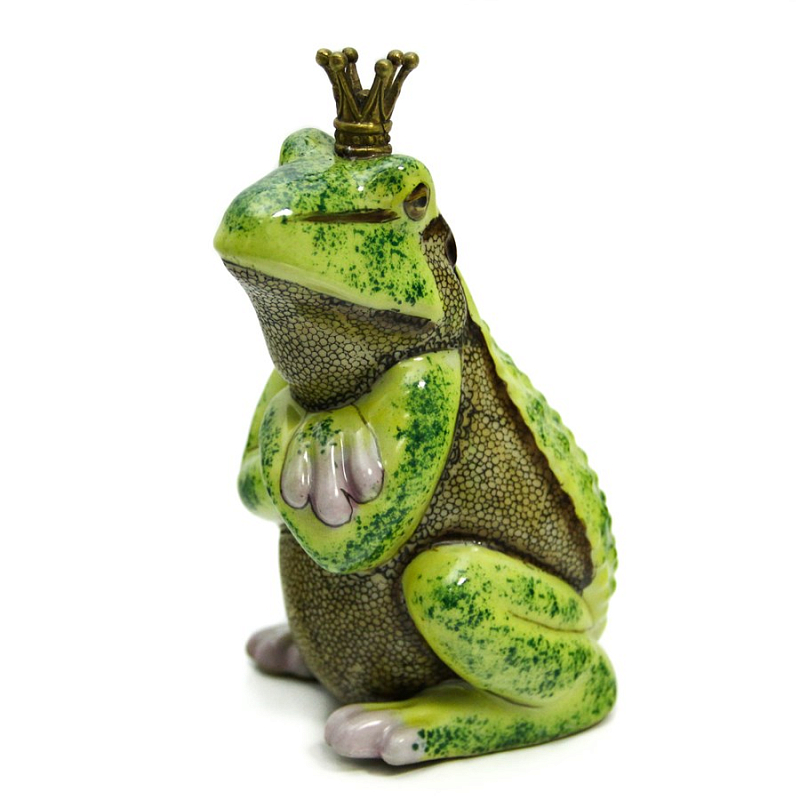 Статуэтка Offended Frog Зеленый Бронза во Владивостоке | Loft Concept 