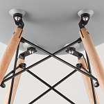 Пластиковый стул на ножках из массива бука Eames Mint варинант исполнения - 8 | Loft Concept во Владивостоке