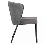 Стул серый с широкой закругленной спинкой Chair Gray Attractive варинант исполнения - 2 | Loft Concept во Владивостоке