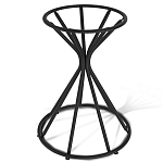 Стол обеденный с круглой керамической столешницей песчаного цвета Sand Ceramics варинант исполнения - 5 | Loft Concept во Владивостоке