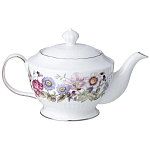 Чайный сервиз из фарфора с рисунком цветов на 6 персон 14 предметов Garden Whisper Porcelain Set  варинант исполнения - 1 | Loft Concept во Владивостоке