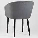 Мягкое кресло на металлических ножках Shaggy Dark Grey варинант исполнения - 4 | Loft Concept во Владивостоке