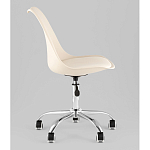 Офисный стул на металлическом основании EGGERY Beige пластик варинант исполнения - 4 | Loft Concept во Владивостоке