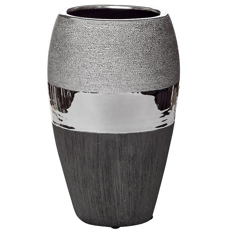 Ваза Maelis black and silver Черно-серебристый Ваза Maelis black and silver Черно-серебристый во Владивостоке | Loft Concept