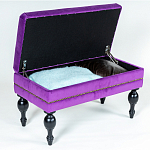 Мягкая банкетка с зоной для хранения Casket Violet варинант исполнения - 4 | Loft Concept во Владивостоке