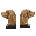 Держатель для книг с бронзовыми фигурками головы собаки Dog Elegance  варинант исполнения - 1 | Loft Concept во Владивостоке