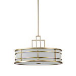 Подвесной светильник цвета латунь с белым матовым плафоном с геометрическим рисунком Feiss варинант исполнения - 1 | Loft Concept во Владивостоке