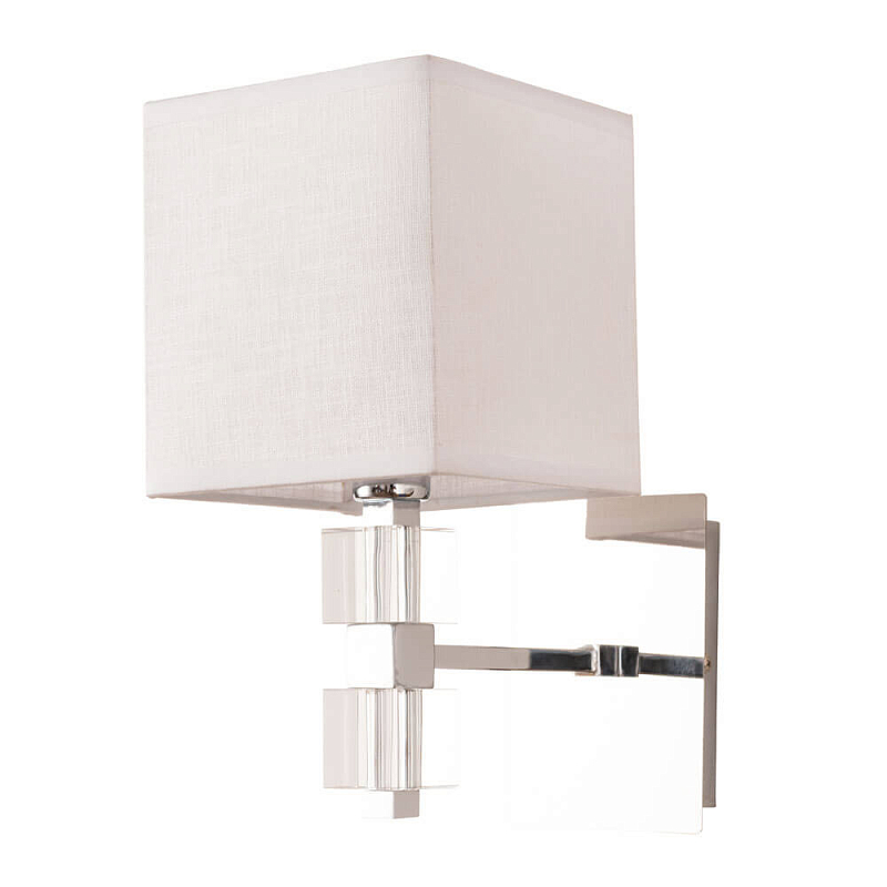Бра Tradonico Sconces Chromium Хром Белый Прозрачный Бра Tradonico Sconces Chromium Хром Белый Прозрачный во Владивостоке | Loft Concept
