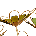 Люстра золотого цвета в форме цветка Hanging Flowers варинант исполнения - 2 | Loft Concept во Владивостоке