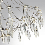 Люстра подвесная из металла с хрустальными прозрачными подвесками Quasar 81 варинант исполнения - 13 | Loft Concept во Владивостоке