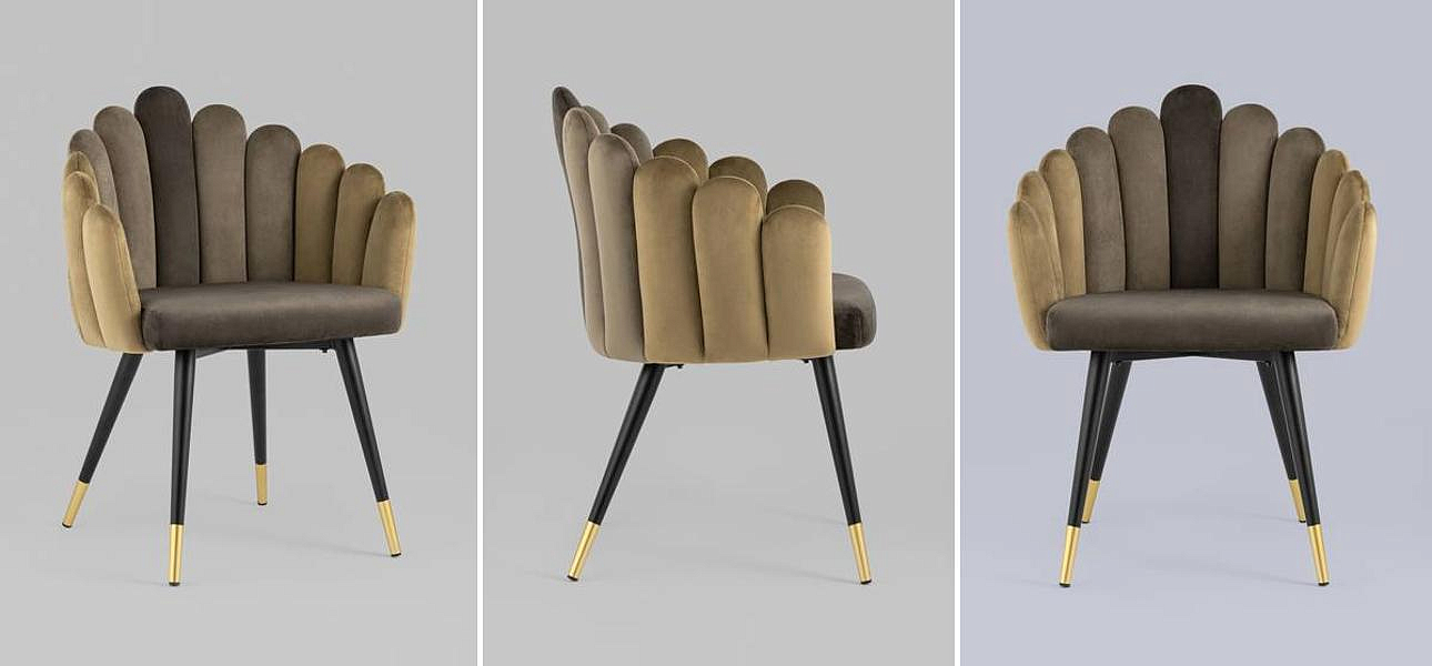 Стул Camellia Chair Коричневый Велюр Стул Camellia Chair Коричневый Велюр - Loft-Concept во Владивостоке