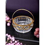 Корзиночка из прозрачного стекла с бронзовой ручкой Eden Garden варинант исполнения - 3 | Loft Concept во Владивостоке