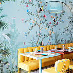 Обои ручная роспись Amazonia Duck Egg варинант исполнения - 5 | Loft Concept во Владивостоке