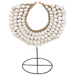 Этническое ожерелье из ракушек на подставке White Shells Necklace варинант исполнения - 1 | Loft Concept во Владивостоке