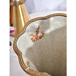 Ваза голубого цвета из фарфора с цветочным рисунком и бронзовой стрекозой Blue Garden варинант исполнения - 6 | Loft Concept во Владивостоке