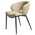 Стул обеденный кремовый из экокожи Futuristic Chair варинант исполнения - 1 | Loft Concept во Владивостоке