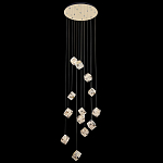 Люстра каскадная с мозаичным хрустальным оформлением Sparks of Crystal варинант исполнения - 3 | Loft Concept во Владивостоке