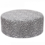 Пуф круглый с принтом Beige Jacquard варинант исполнения - 1 | Loft Concept во Владивостоке