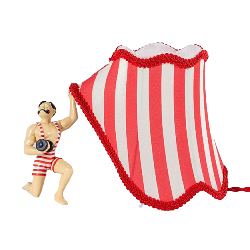 Настольная лампа Seletti Bruno Красный Белый Бежевый Настольная лампа Seletti Bruno Красный Белый Бежевый во Владивостоке | Loft Concept