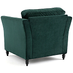 Кресло с обивкой из хлопкового велюра Porter Green Armchair варинант исполнения - 3 | Loft Concept во Владивостоке