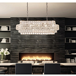 Люстра овальной формы хрустальная в неоклассическом стиле Majesty варинант исполнения - 8 | Loft Concept во Владивостоке