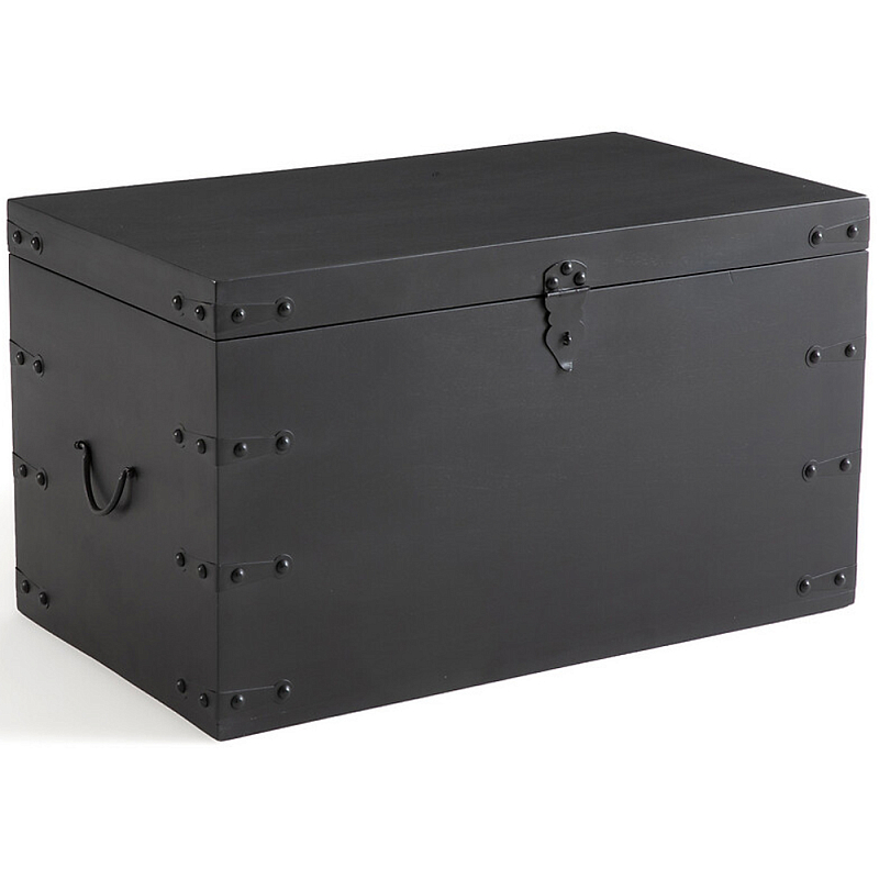Деревянный сундук из массива манго Mango Chest Black Черный Деревянный сундук из массива манго Mango Chest Black Черный во Владивостоке | Loft Concept