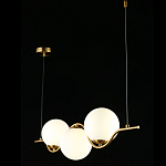 Люстра подвесная светодиодная Jagna 2 Gold and White варинант исполнения - 3 | Loft Concept во Владивостоке