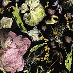 Круглый журнальный столик со столешницей из эпоксидной смолы Epoxy Resin Flowers Coffee Table варинант исполнения - 9 | Loft Concept во Владивостоке