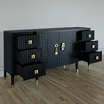 Большой Комод-буфет Elsa Dreams Black с ящиками варинант исполнения - 6 | Loft Concept во Владивостоке