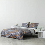 Постельное белье из сатина с принтом треугольники 150х200 см Triangular Dreams варинант исполнения - 6 | Loft Concept во Владивостоке