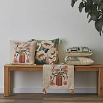 Подушка с цветочным принтом Blooming Elegance Rose варинант исполнения - 5 | Loft Concept во Владивостоке