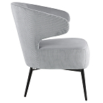 Современное мягкое кресло на металлических ножках Rakush Grey варинант исполнения - 5 | Loft Concept во Владивостоке