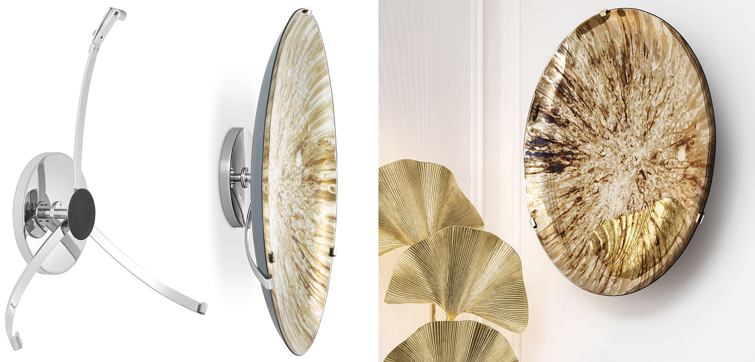 Настенный декор Eichholtz Wall Object Laguna S antique gold Настенный декор Eichholtz Wall Object Laguna S antique gold - Loft-Concept во Владивостоке