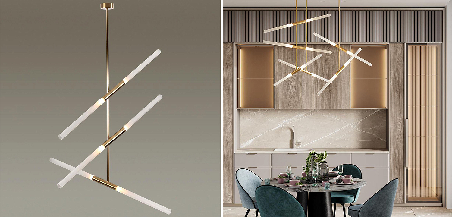 Светильник Gold Delta Light 6 lamp Светильник Gold Delta Light 6 lamp - Loft-Concept во Владивостоке