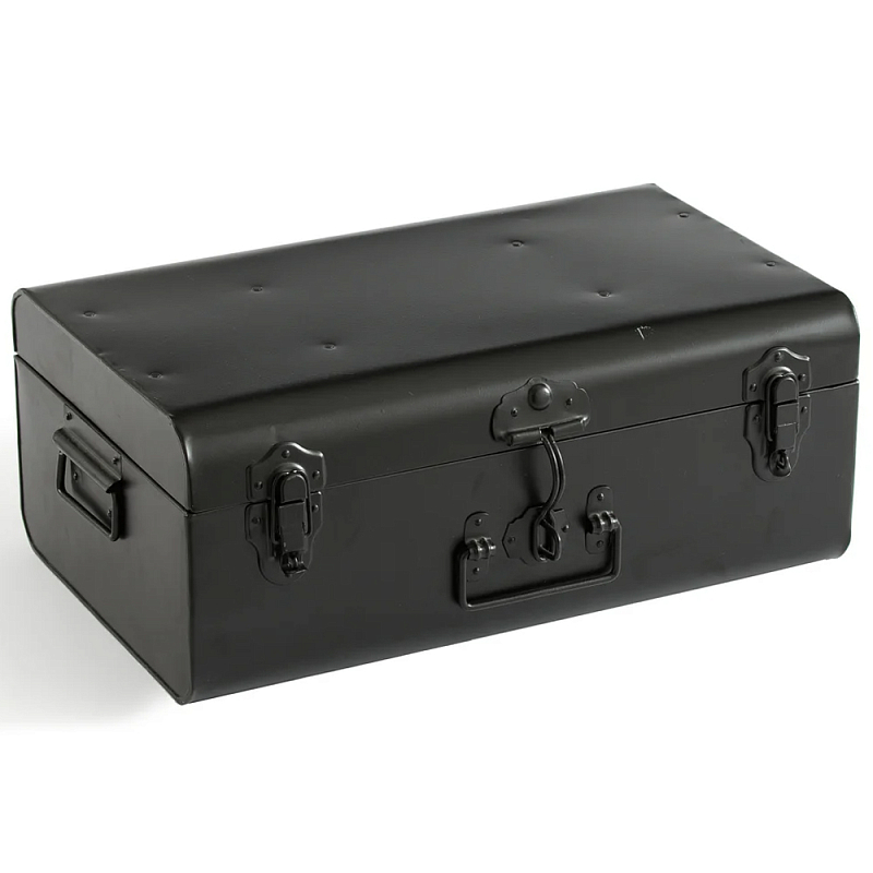 Металлический сундук Metal Chest Black Черный Металлический сундук Metal Chest Black Черный во Владивостоке | Loft Concept