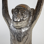 Столик с подстольем в виде обезьянки Bombay Nickel варинант исполнения - 4 | Loft Concept во Владивостоке