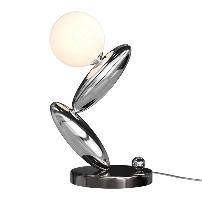 Настольный светильник Resonance 3000К 6Вт Серебряный Белый во Владивостоке | Loft Concept 