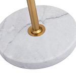 Торшер с мраморным столиком и золотым плафоном Ezio Floor Lamp варинант исполнения - 4 | Loft Concept во Владивостоке