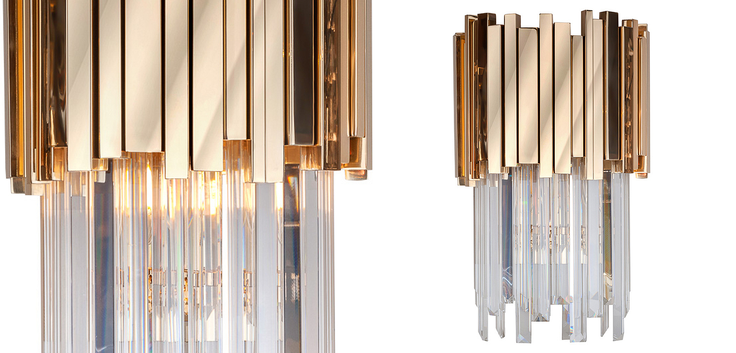 Бра Luxxu Modern Cascade Wall Lamp Gold 40 Бра Luxxu Modern Cascade Wall Lamp Gold 40 - Loft-Concept во Владивостоке