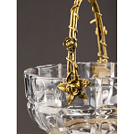 Конфетница с бронзовой ручкой и фарфоровой птичкой на крышке Eden Garden варинант исполнения - 6 | Loft Concept во Владивостоке